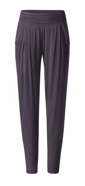 Flow #9248 long pants relaxed - dark aubergine