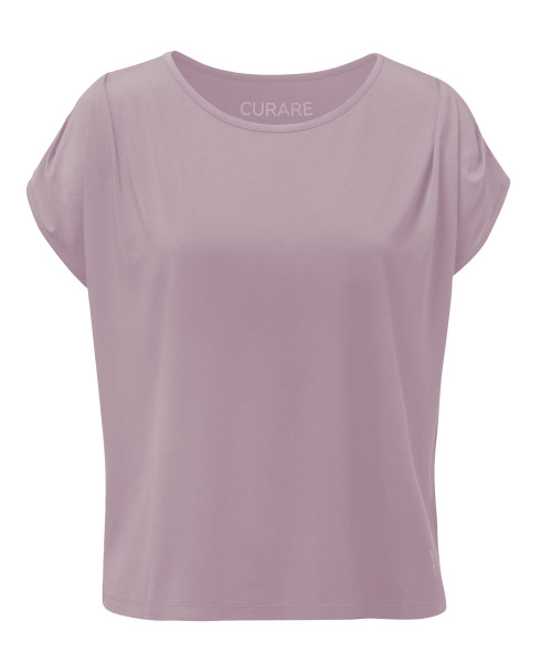 Flow #2319 Top short sleeves, foulds - soft-rose