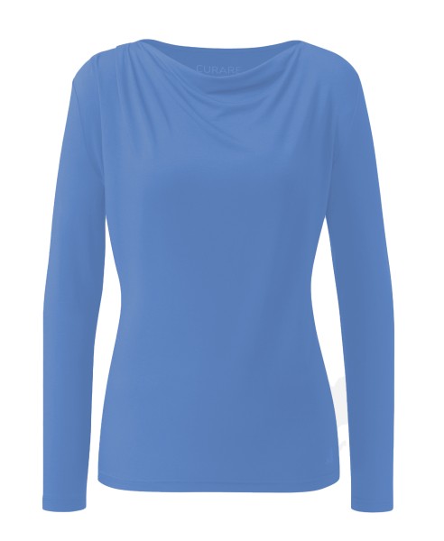 Flow #2275 Shirt waterfall 1/1 sleeves - queen-blue