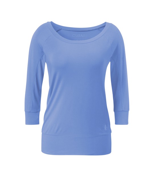 Flow #20 Shirt Boat Neck 3/4 - queen-blue