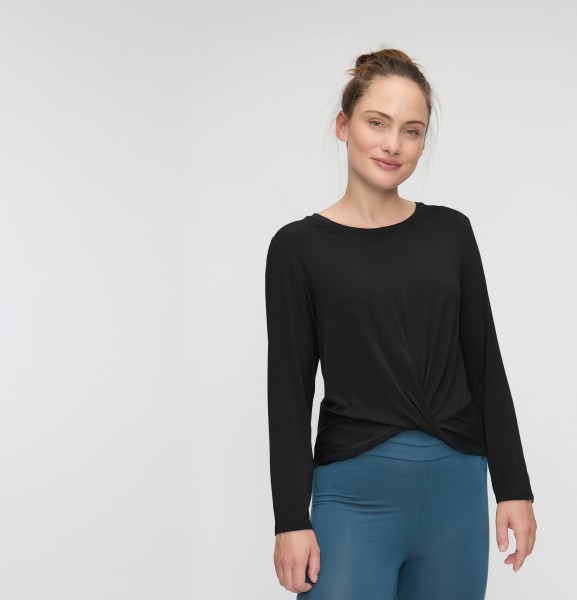 Flow #2708 Shirt round neck - black