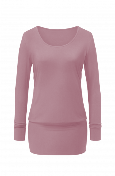 Flow #1203 long shirt 1/1 sleeves - smoke-lavender