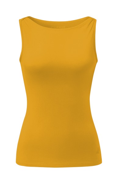 Flow #255 Tank Top Boat Neck - gold rush