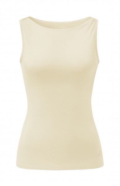Flow #255 Tank Top Boat Neck - vanilla