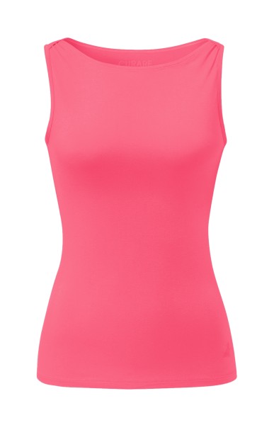 Flow #255 Tank Top Boat Neck - raspberry