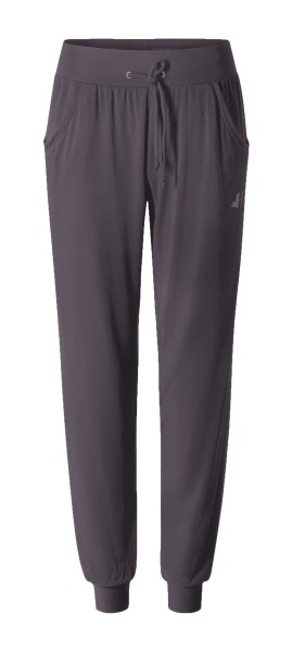 Flow #9246 Pants long loose - dark aubergine