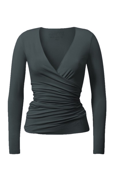 Flow #24 Wrap Jacket - dark-forest