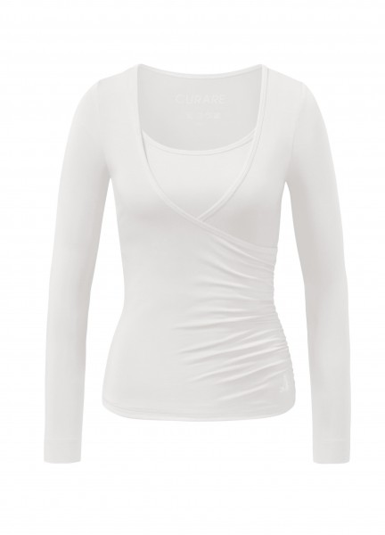 Flow #37 Wrap Shirt - soft-white