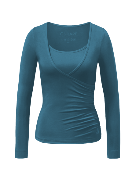 Flow #37 Wrap Shirt - petrol