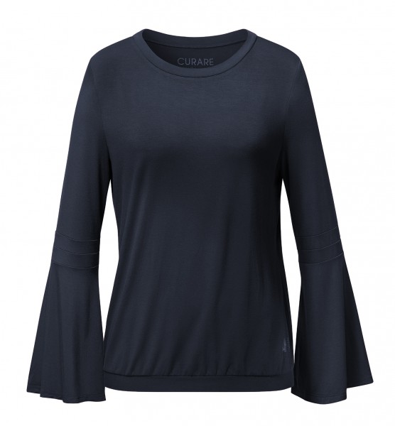 Flow #9103 Shirt Trumpetsleeves midnight-blue