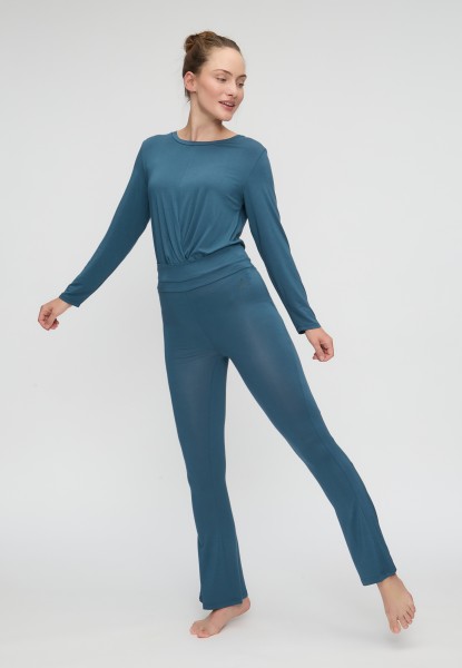 Flow #2704 long pants boot cut - petrol