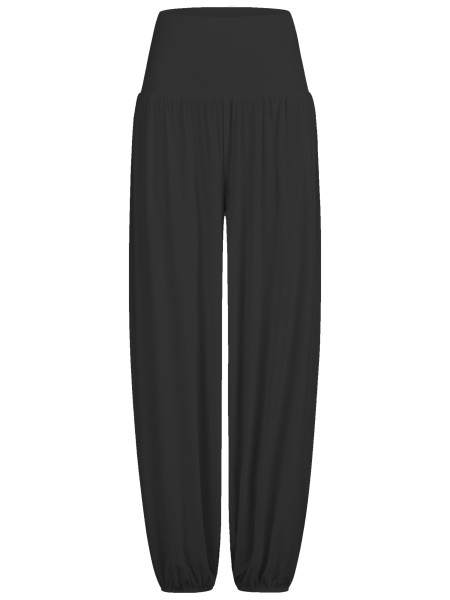 Flow #2606 wide pants, high waist - black
