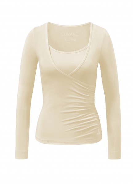 Flow #37 Wrap Shirt - vanilla