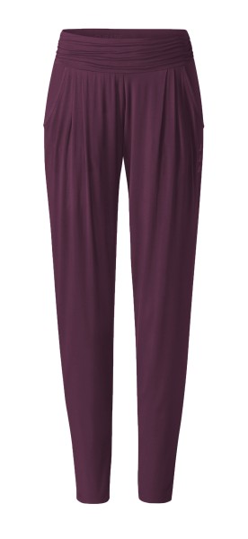 Flow #9248 long pants relaxed - dark plum