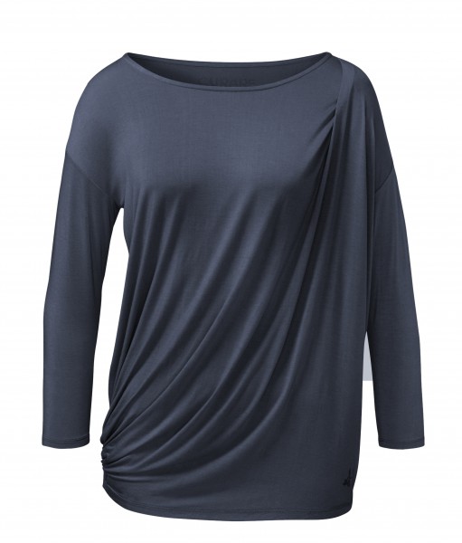 Flow #251 Shirt mit Togafalte - night-blue