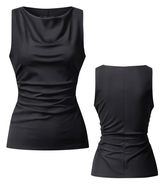 Flow #2503 sporty elegant top - black