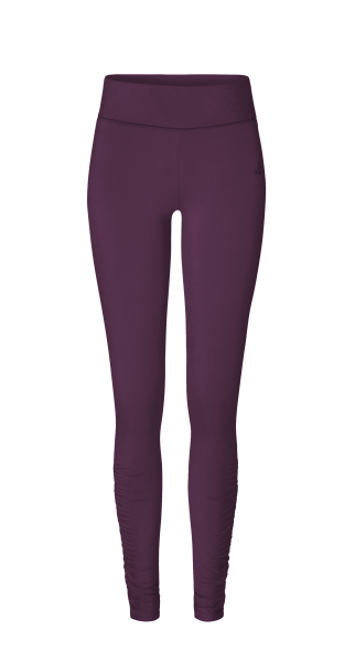 Flow #36 Leggings Roll Down Ruffled - dark-plum